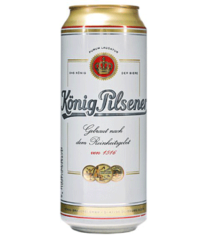 Bia Konig Pilsener 4,9% - Lon 500ml - Bia Nhập Khẩu