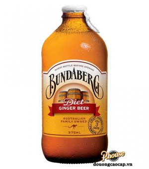 Bia Bundaberg Diet Ginger Beer – Chai 375ml – Thùng 24 Chai