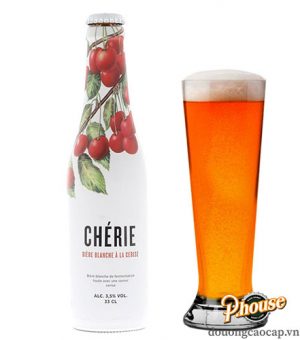 Bia Chérie Biere Blance 3.5% - Chai 330ml - Bia Bỉ Nhập Khẩu TPHCM