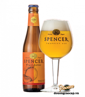 Bia Spencer Trappist Fruit Series Peach Saison 4.3% - Chai 330ml - Bia Mỹ Nhập Khẩu TPHCM