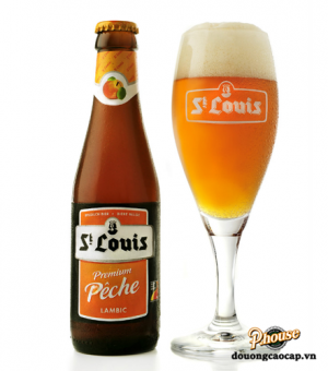 Bia St Louis Premium Peche 2.6% - Chai 330ml - Bia Bỉ Nhập Khẩu TPHCM