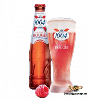 Bia Kronenbourg 1664 Fruits Rouges 4.5% - Chai 250ml - Bia Pháp Nhập Khẩu TPHCM