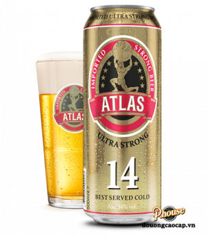 Bia Atlas Utltra Strong 14% - Lon 500ml - Bia Hà Lan Nhập Khẩu TPHCM