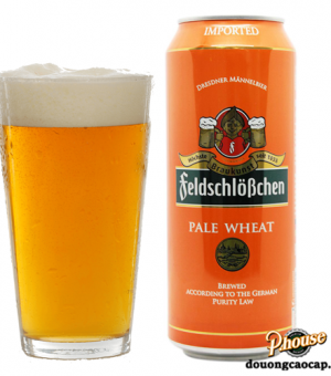 Bia Pháo Đài Feldschlobchen Pale Wheat 5% - Lon 500ml – Bia Đức Nhập Khẩu TPHCM