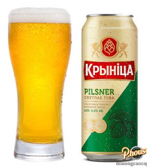 Bia Krynica Pilsner 4.4% - Lon 450ml - Bia Nga Nhập Khẩu TPHCM