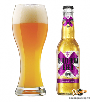 Bia X – Mark Gold Rum 5.9% – Chai 330ml - Bia Trái Cây Pháp Nhập Khẩu TPHCM