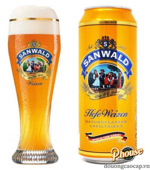Bia Sanwald Hefeweizen 4.9% - Bia Đức Nhập Khẩu TPHCM
