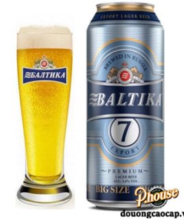 Bia Baltika 7 5% - Lon 900ml - Thùng 12 Lon