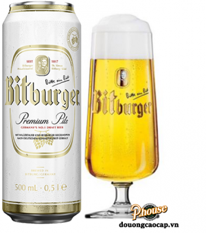 Bia Bitburger 5% - Lon 500ml - Thùng 24 Lon