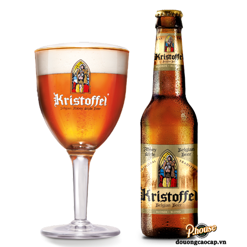 Bia Kristoffel Blond 6% - Chai 330ml - Bia Bỉ Nhập Khẩu TPHCM
