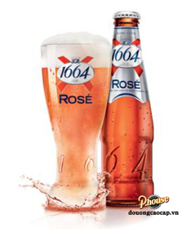 Bia Kronenbourg 1664 Rose 4.5% - Chai 250ml - Bia Pháp Nhập Khẩu TPHCM