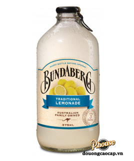 Nước Ép Chanh Vàng Bundaberg Traditional Lemonade - Chai 375ml - Nước Ép Úc Nhập Khẩu TPHCM