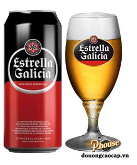 Bia Estrella Galicia Cerveza Especial 5.5% - Lon 330ml - Bia Tây Ban Nha Nhập Khẩu TPHCM