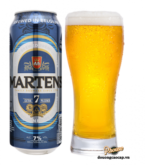 Bia Martens Extra 7 Pilsener 7% – Lon 500ml – Bia Bỉ Nhập Khẩu TPHCM