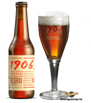 Bia 1906 Reserva Especial 6.5% - Chai 330ml - Bia Tây Ban Nha TPHCM