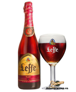 Bia Leffe Ruby 5% - Chai 750ml - Bia Bỉ Nhập Khẩu TPHCM