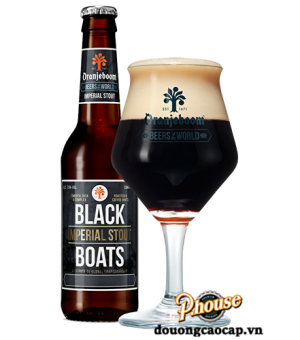 Bia Oranjeboom Black Boats Imperial Stout 7.5% - Chai 330ml - Bia Hà Lan Nhập Khẩu TPHCM