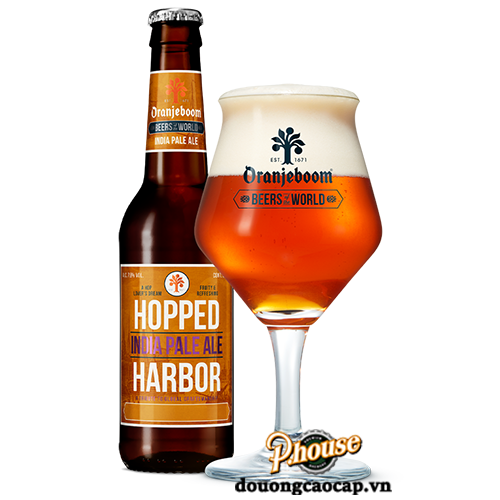 Bia Oranjeboom Hopped Harbor India Pale Ale 7.8% - Chai 330m - Bia Hà Lan Nhập Khẩu TPHCM