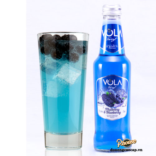 Nước Trái Cây Lên Men Vola Mulberry & Blueberry 4.5% - Chai 275ml - Bia Thái Nhập Khẩu TPHCM