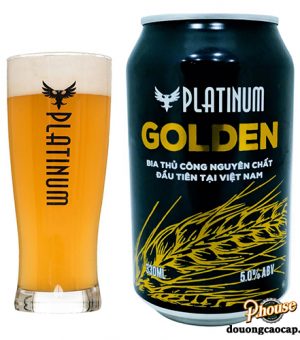 Bia Platinum Golden 5% - Lon 330ml - Bia Thủ Công TPHCM