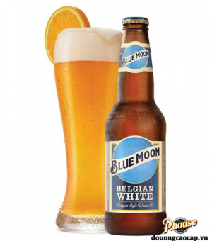 Bia Blue Moon Belgian White 5.4% - Chai 330ml – Bia Bỉ Nhập Khẩu TPHCM