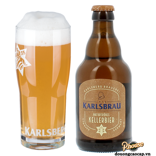 Bia Karlsbrau Kellerbier 5.2% - Chai 330ml - Bia Đức Nhập Khẩu TPHCM