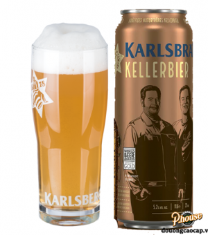 Bia Karlsbrau Kellerbier 5.2% - Lon 500ml - Bia Đức Nhập Khẩu TPHCM