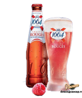 Bia Kronenbourg 1664 Fruits Rouges 4.5% - Chai 250ml - Bia Pháp Nhập Khẩu TPHCM