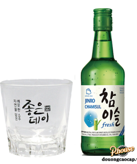 Rượu Jinro Soju Chamisul 13% - Chai 360ml - Rượu Trái Cây Nhập Khẩu TPHCM