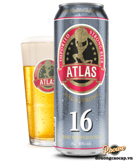 Bia Atlas Mega Strong 16% - Lon 500ml - Bia Hà Lan Nhập Khẩu TPHCM