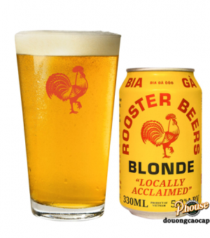 Bia Rooster Blonde 5% - Lon 330ml - Bia Thủ Công TPHCM