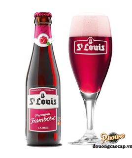 Bia St. Louis Premium Framboise 2.8% - Chai 250ml - Bia Bỉ Nhập Khẩu TPHCM