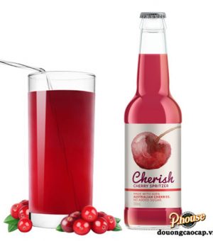 Nước ép Cherry Cherish Cherry Spritzer - Chai 330ml - Thùng 24 Chai