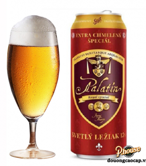 Bia Steiger Palatin 5.5% - Lon 500ml - Bia Tiệp Nhập Khẩu TPHCM