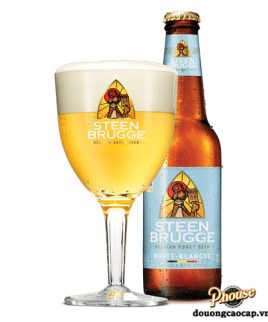 Bia Steenbrugge Wit 4.8% - Chai 330ml - Bia Bỉ Nhập Khẩu TPHCM
