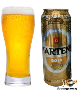 Bia Martens Gold 6.5% - Lon 500ml - Bia Bỉ Nhập Khẩu TPHCM