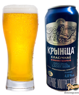 Bia Krynica Original Lager 4.8% - Lon 450ml - Bia Nga Nhập Khẩu TPHCM