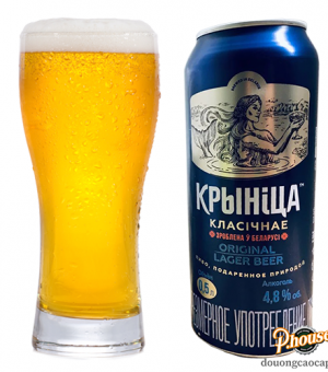 Bia Krynica Original Lager 4.8% - Lon 450ml - Bia Nga Nhập Khẩu TPHCM