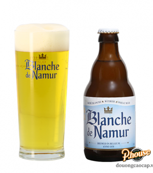 Bia Blanche de Namur 4.5% - Chai 330ml - Bia Bỉ Nhập Khẩu TPHCM