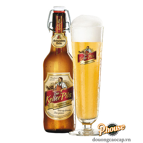 Bia Schwaben Bräu Das Keller Pils 5% - Bia Đức Nhập Khẩu TPHCM