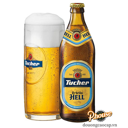 Bia Tucher Urbrau Hell 4.9% - Chai 500ml - Bia Đức Nhập Khẩu TPHCM