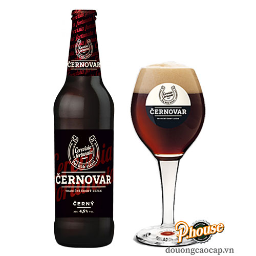 Bia Cernovar Premium Dark Lager 4.5% - Chai 500ml - Bia Tiệp Nhập Khẩu TPHCM