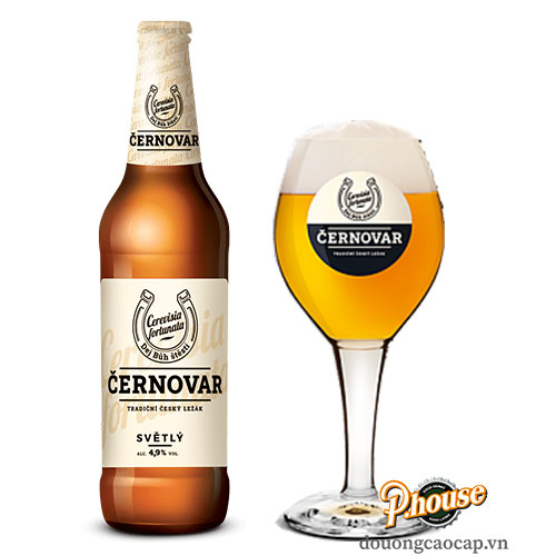 Bia Cernovar Premium Pale Lager 4.9% - Chai 500ml - Bia Tiệp Nhập Khẩu TPHCM