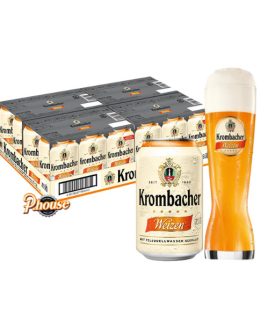 Bia Krombacher Weizen 5.3% - Lon 330ml - Thùng 24 Lon
