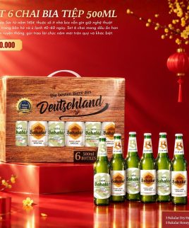 Xách Quà Bia Tiệp 6 Chai Bakalar 500ml