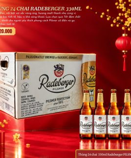 Bia Radeberger Pilsner 4.8% - Thùng 24 Chai 330ml